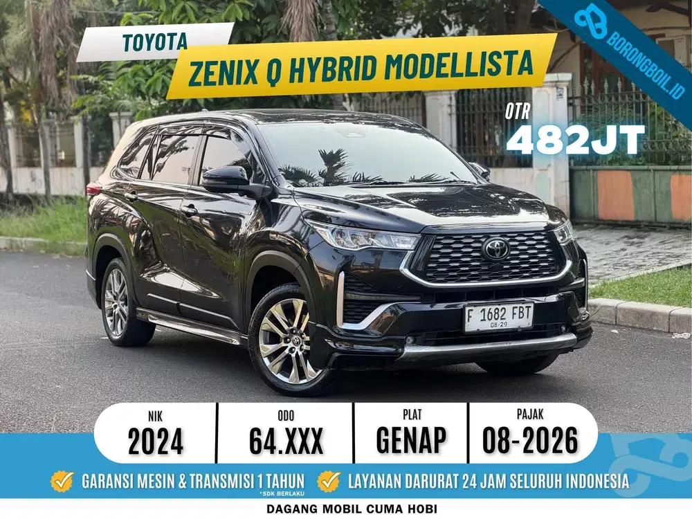 TOYOTA INNOVA ZENIX Q HYBRID MODELISTA TSS 2024 HITAM LIKE NEW