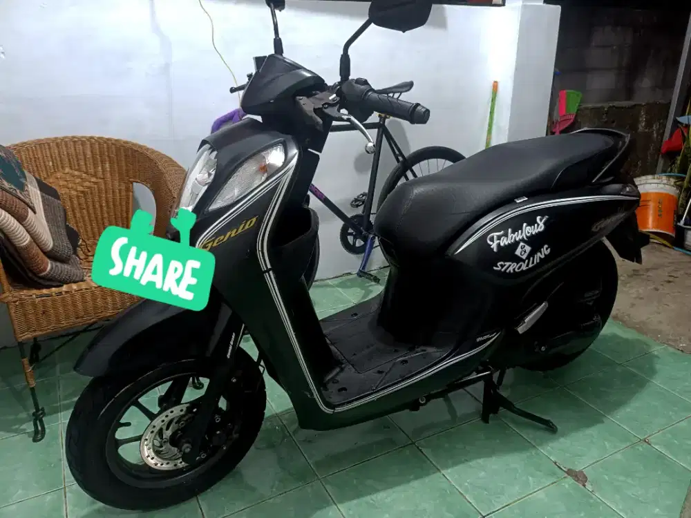 Honda Genio CBS ISS 2022 Plat DKI Pajak Hidup