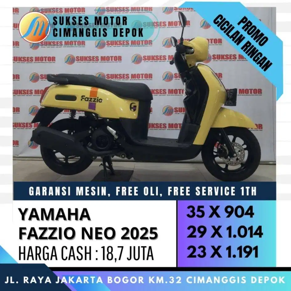 DP 500 FAZZIO NEO 2025 SPESIAL PROMO CASH/KREDIT CICILAN RINGAN