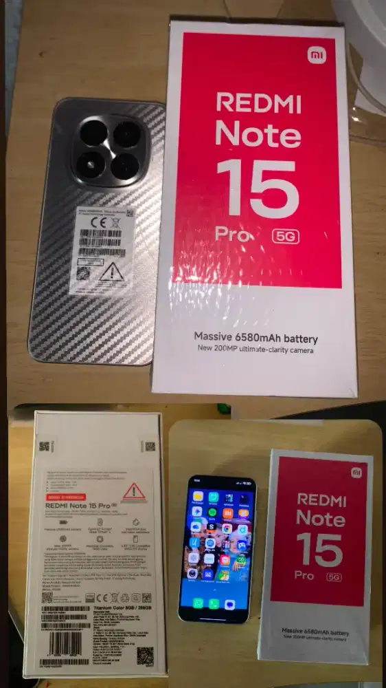 Jual hp REDMI NOTE 15pro 5G 8GB/258GB