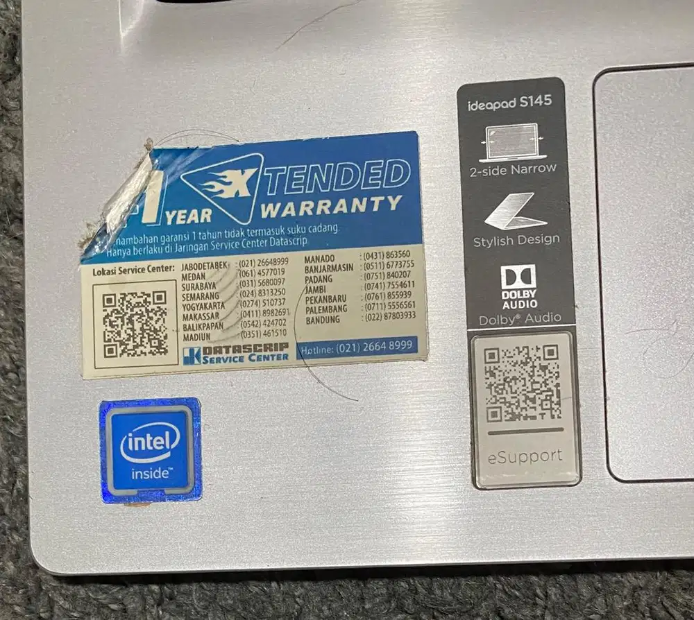Di jual lenovo Ideapad S145-141GM