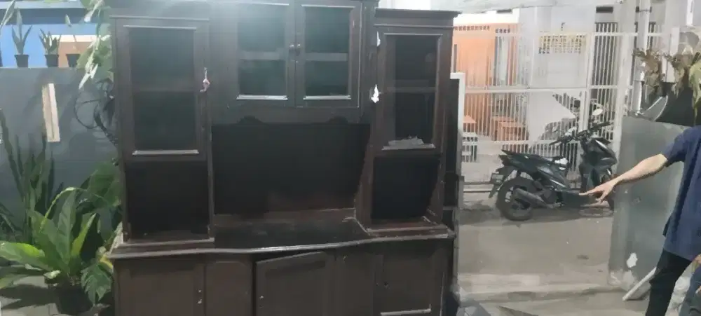 Jual lemari tv kayu