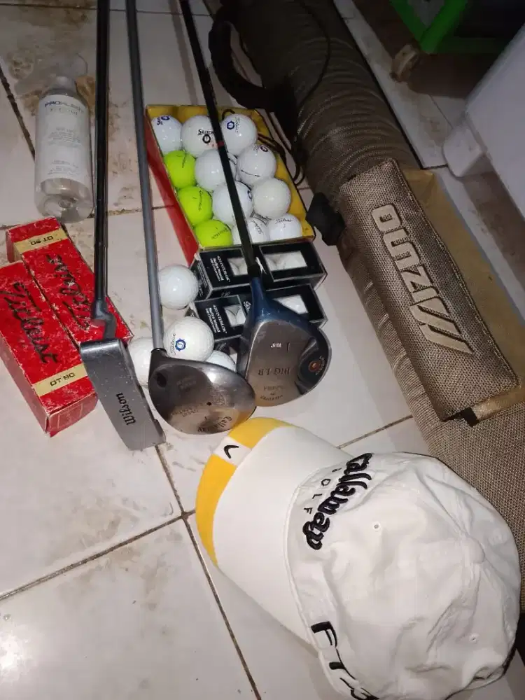 Jual borongan stikgolf+tasgolf+bolagolf+topigolf masih layak pakai