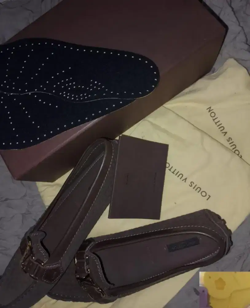 Louis Vuitton Loafers Original Size 38 Fullset Box Dust Bag