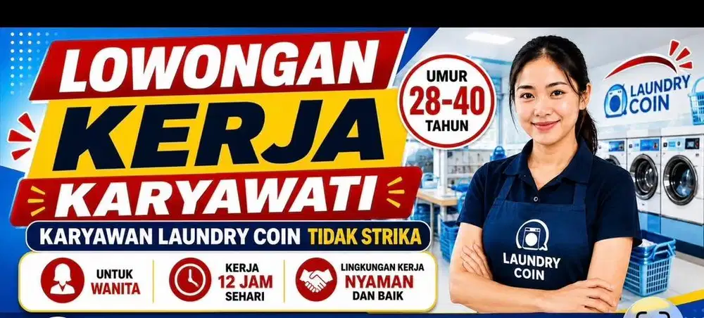 Lowongan karyawan laundry coin