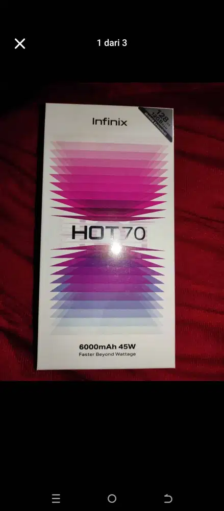 Jual Infinix hot 70 6/128 segel