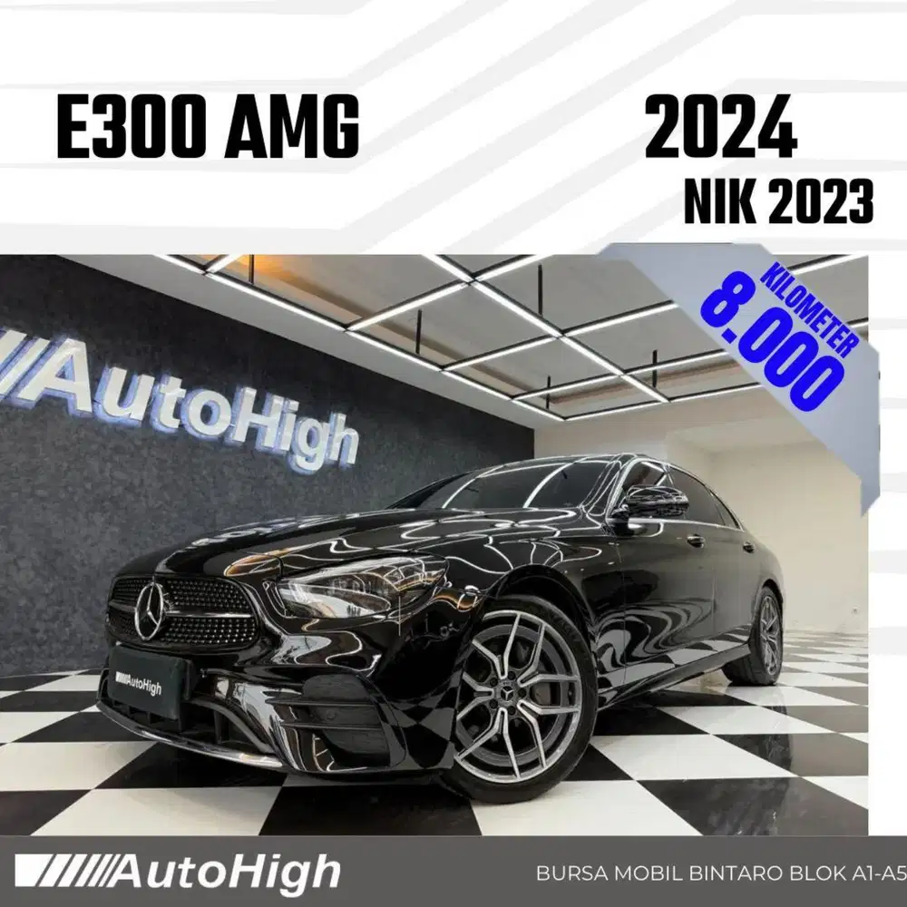 DP10% [Km8.000] E300 AMG 2023 Black Reg 2024 #AUTOHIGH