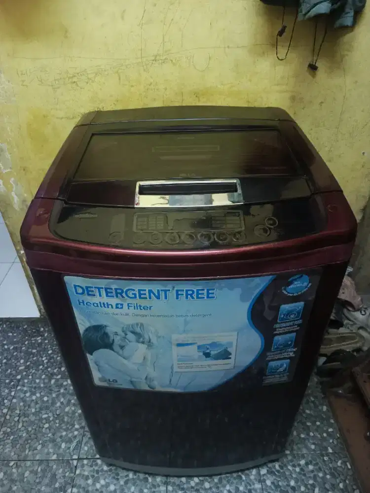 Mesin cuci 1tabung full otomatis ori blm pernah servies normal