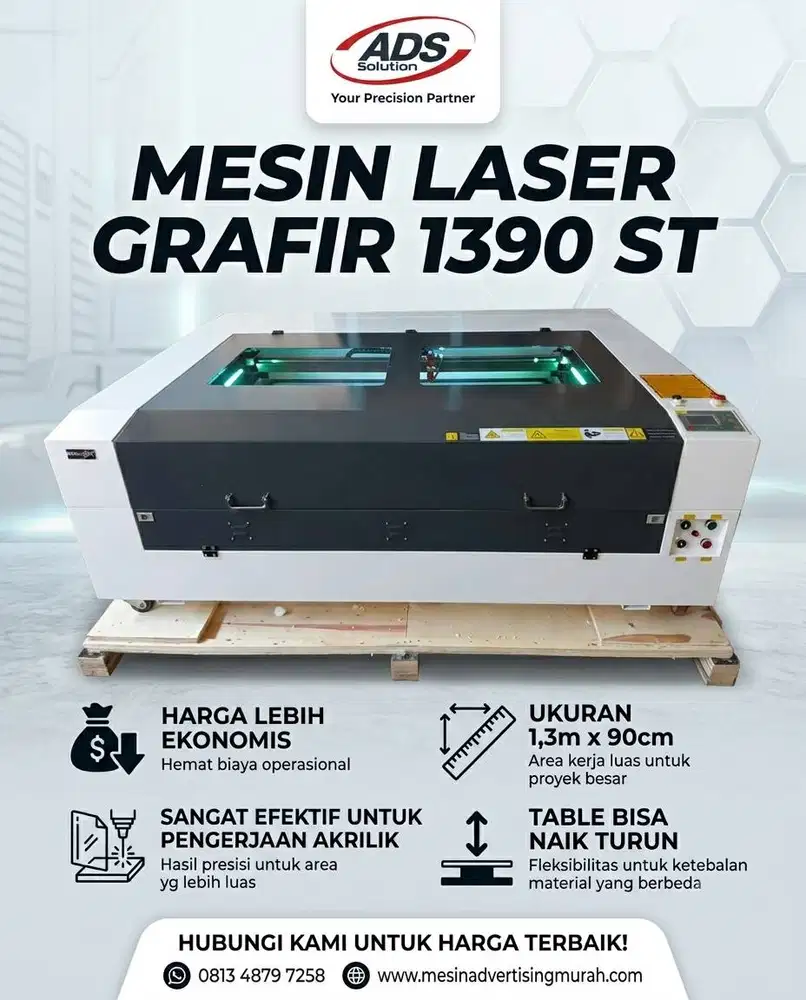 MESIN LASER ENGRAVIR 1390 TIPE PREMIUM
