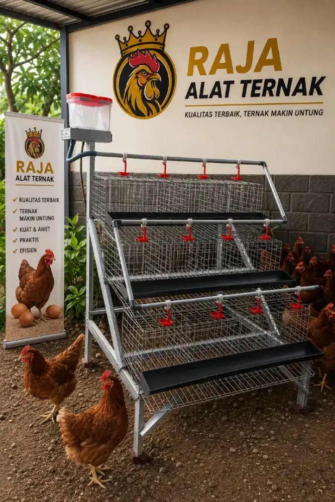 PROMO KANDANG AYAM KAP 24 EKOR FULLSET