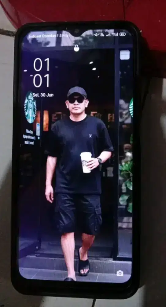 oppo a54s batangan lcd retak normal