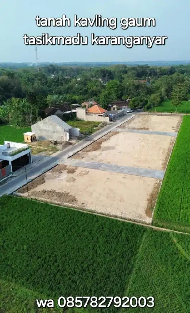 Tanah Kavling Gaum Tasikmadu Karanganyar
