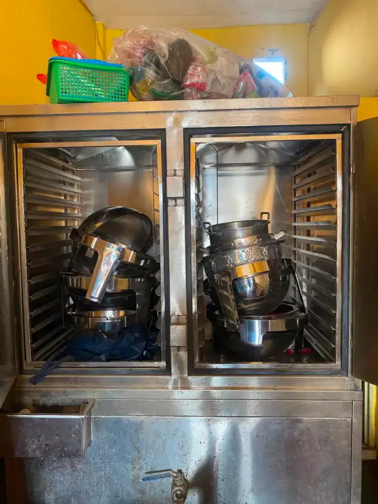 Steam nasi Komersil Gas 24 tray