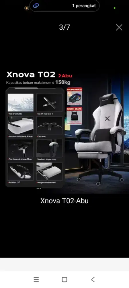 Bangku gaming xpanse