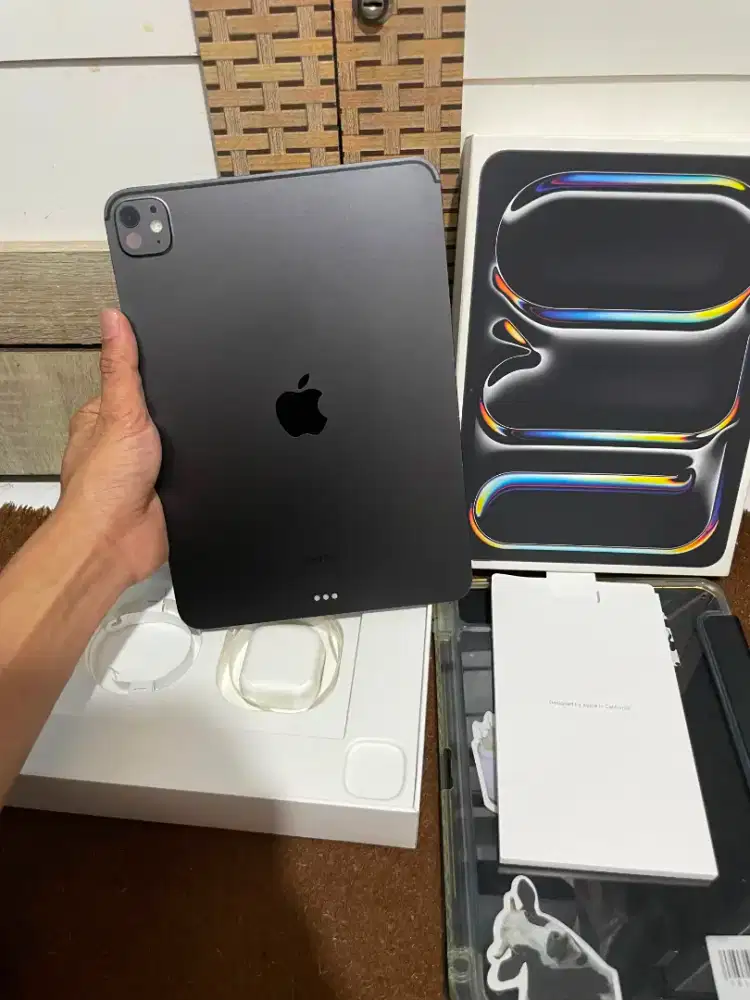 iPad Pro M4 11-inch 256 bh84% ex inter ZP/A mulus lengkap