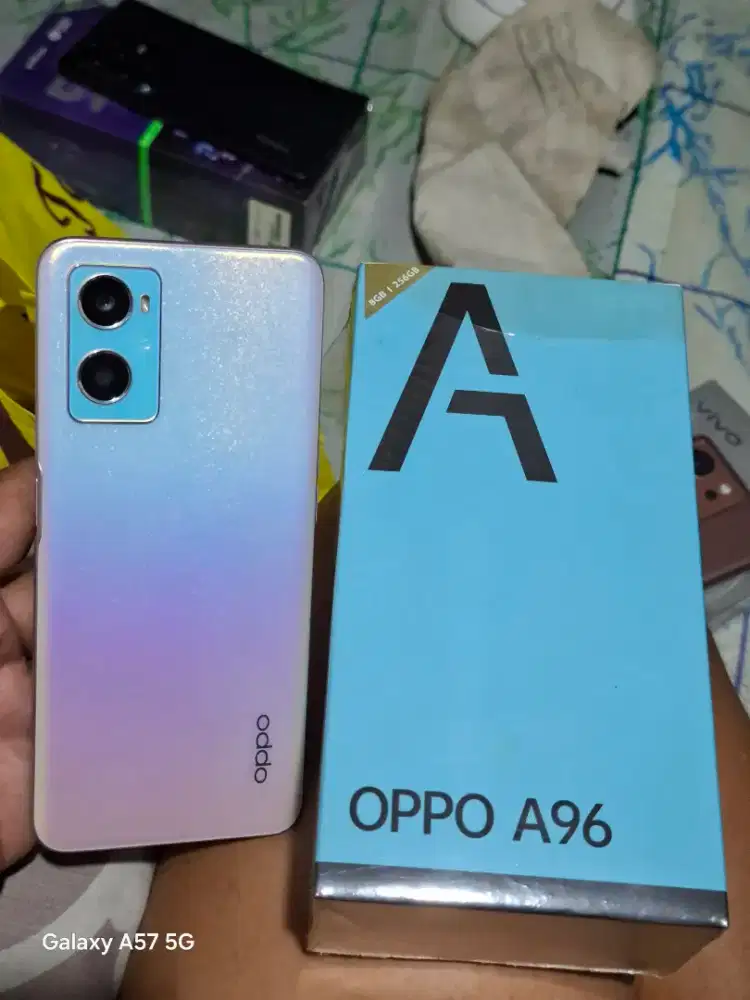 Oppo A96 8/256 Snapdragon 680 Mulus murah lengkap Ada minus