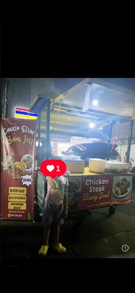 Gerobak meja cakep custom NEGO