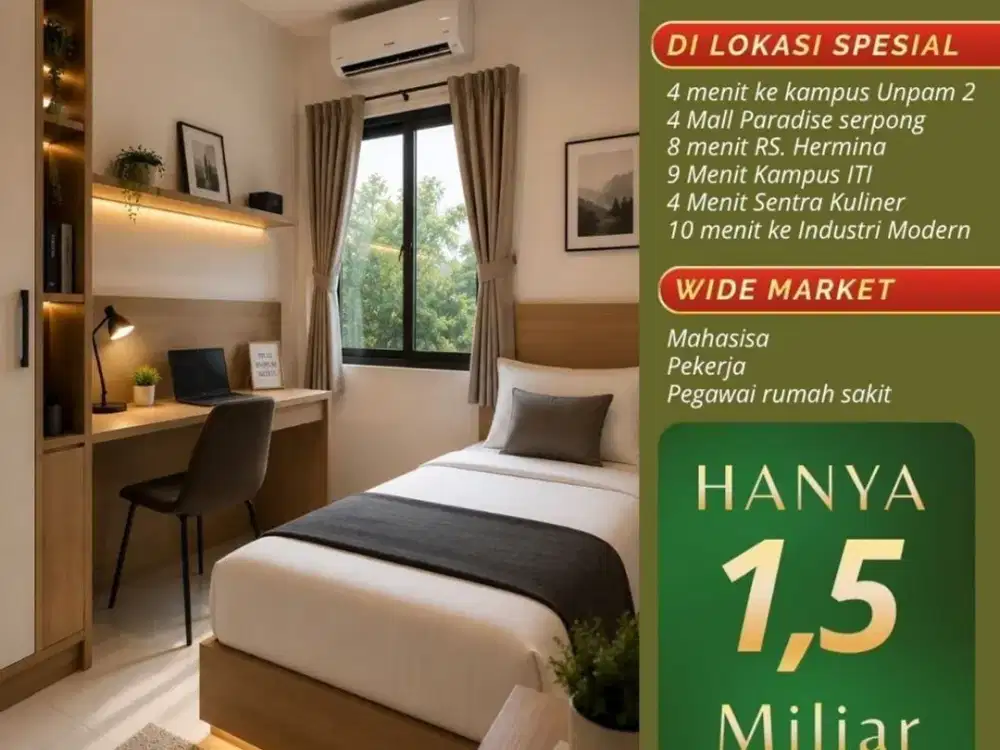 Rukost Eksklusif Dekat Kampus UNPAM 2 Harga Nego Sampai Deal