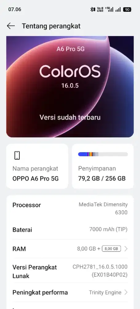 Oppo a6 pro 5g fulset