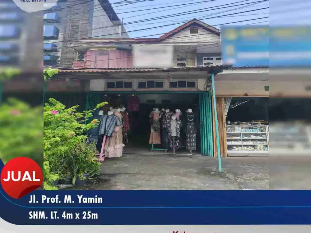 Ruko 2 lantai tepi jalan utama