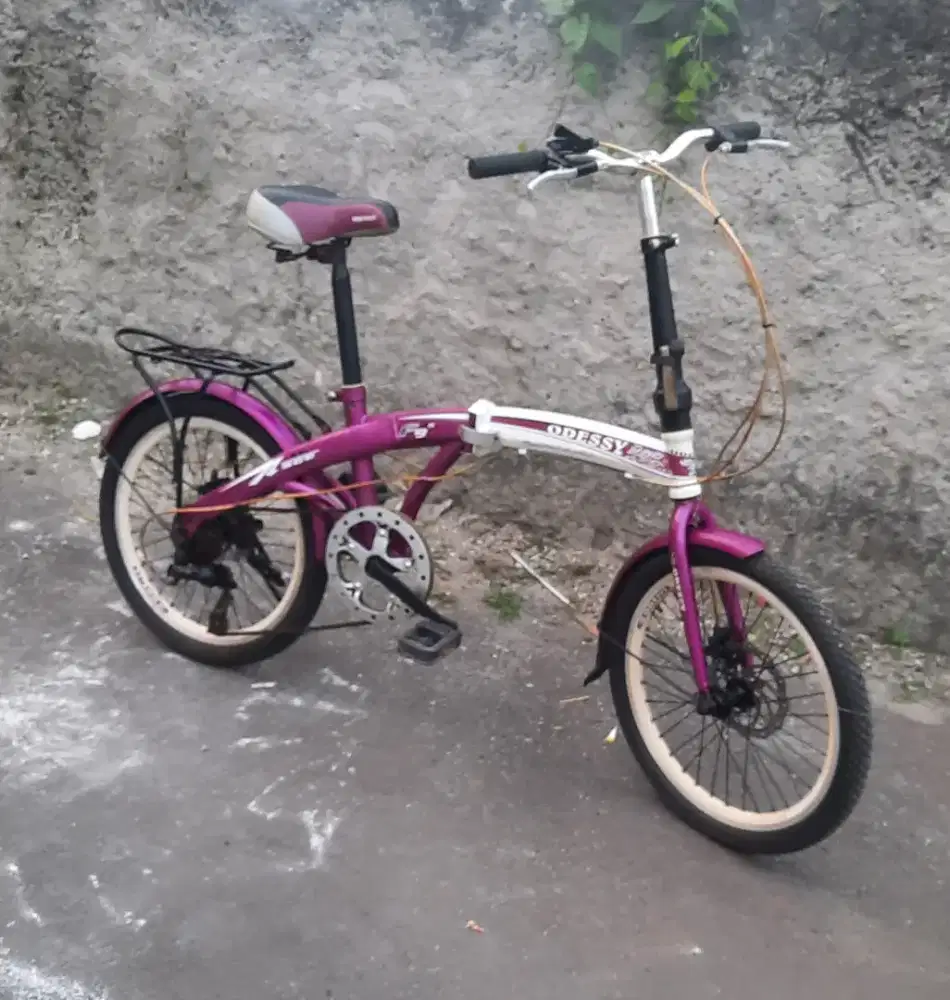 Jual sepeda lipat odessy uk 20 speed 7 rem doble disc.
