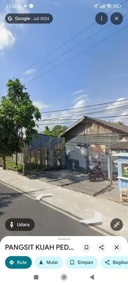 Tanah dijual letak strategis dekat indomart