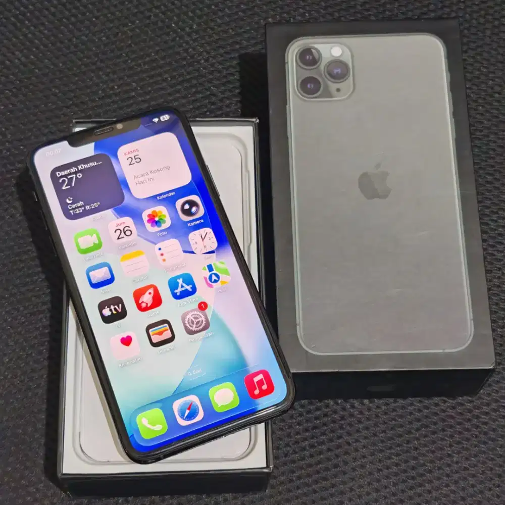 Iphone 11 Pro Max 256 Dual Sim Bea Cukai Mulus Fullset