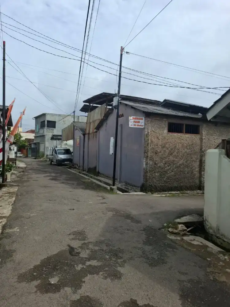 Jual tanah bekas gudang, luas 360 m2
