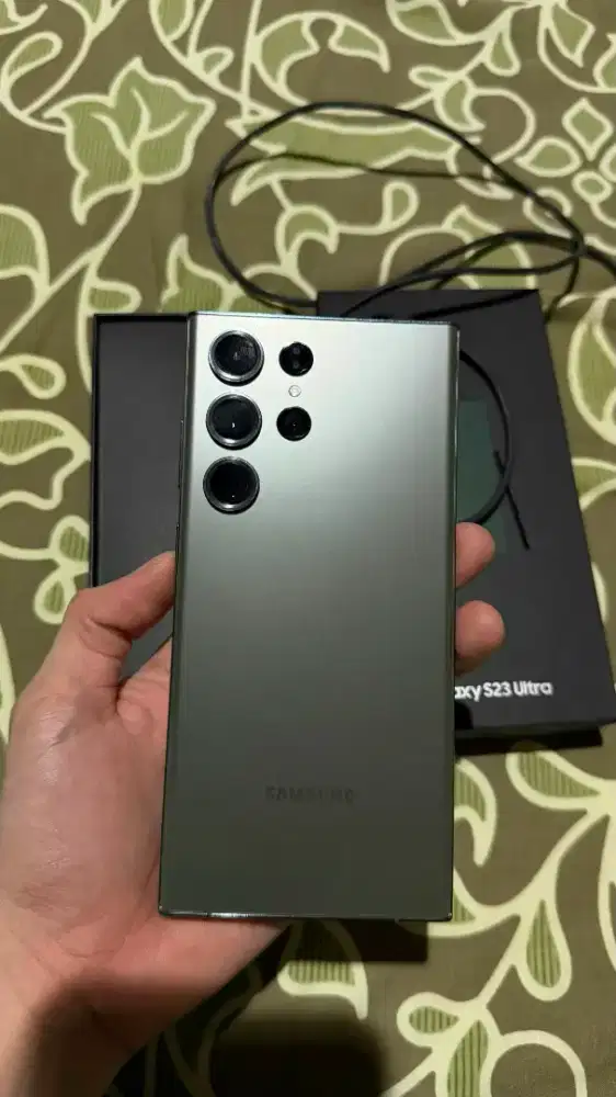 Jual Samsung s23 ultra ram 8/256 warna grey minus kaya di foto