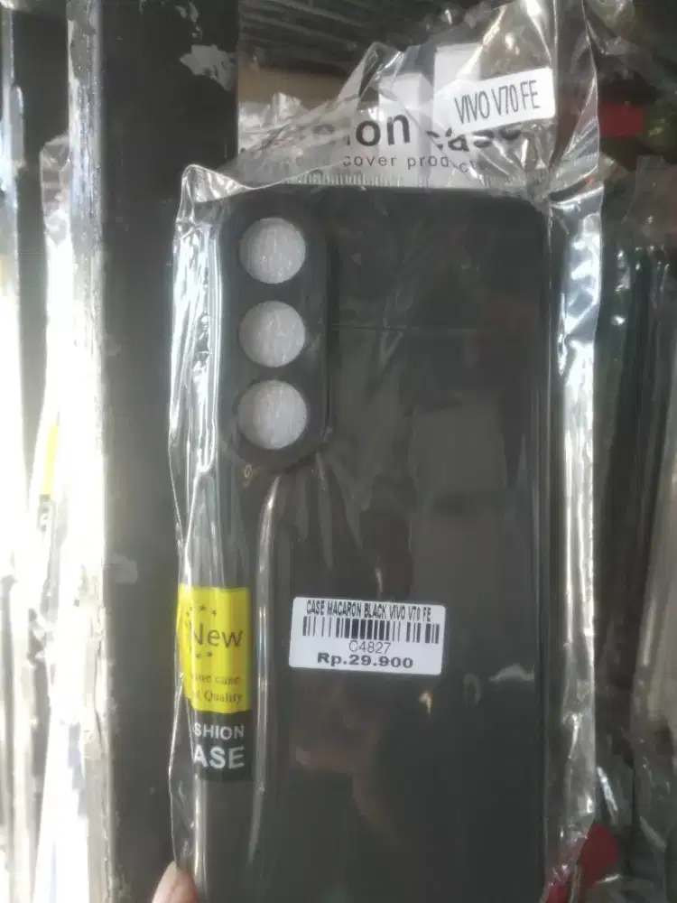 CASE MACARON BLACK VIVO V70 FE | ATLANTIS DAHSYAT
