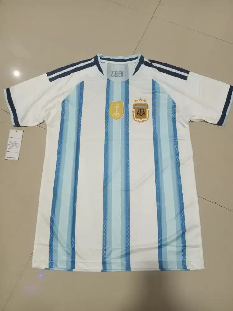 Kaos Jersey Argentina Size L ( 50cm x 70 cm ) New