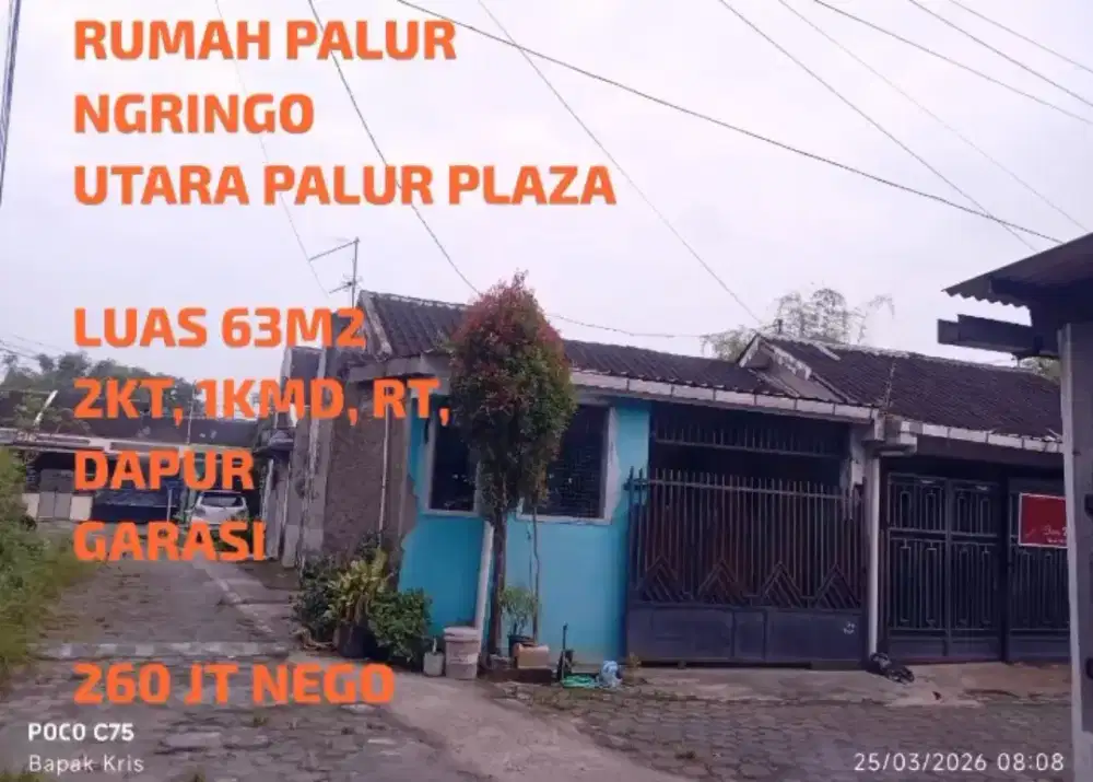 Rumah Siap Huni(Perum) di Utara Palur Plaza,NGRINGO Jaten KRA,Murah
