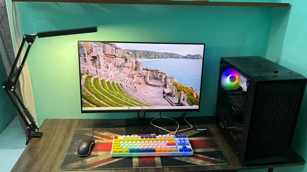 JUAL PC GAMING EDITING + MONITOR SIAP PAKAI