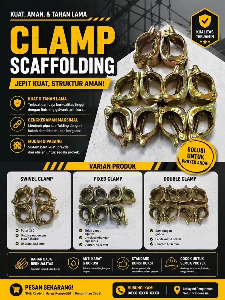 Jual Clamp Scaffolding