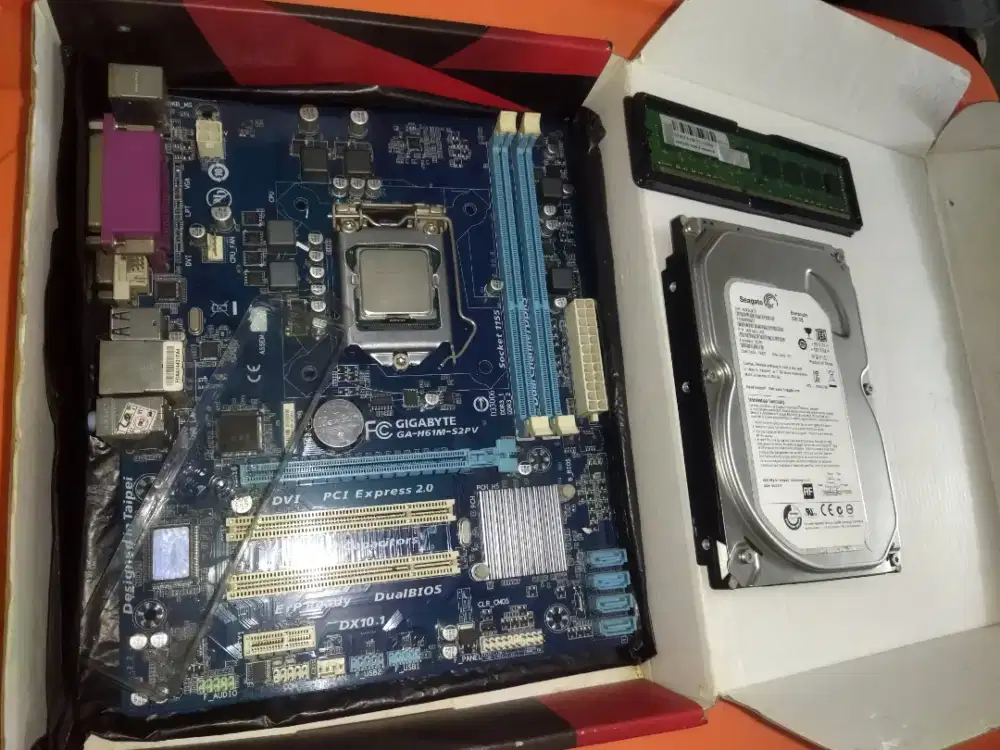Paket CPU, Motherboard, Ram, Hardisk