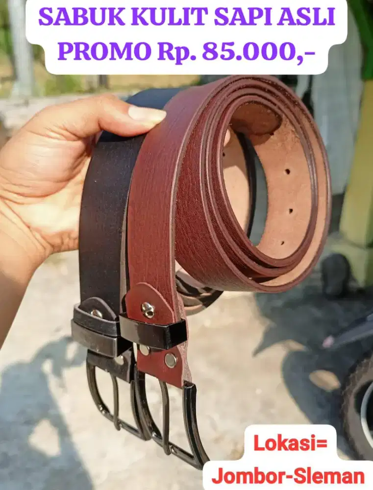 SABUK KULIT SAPI ASLI 100%