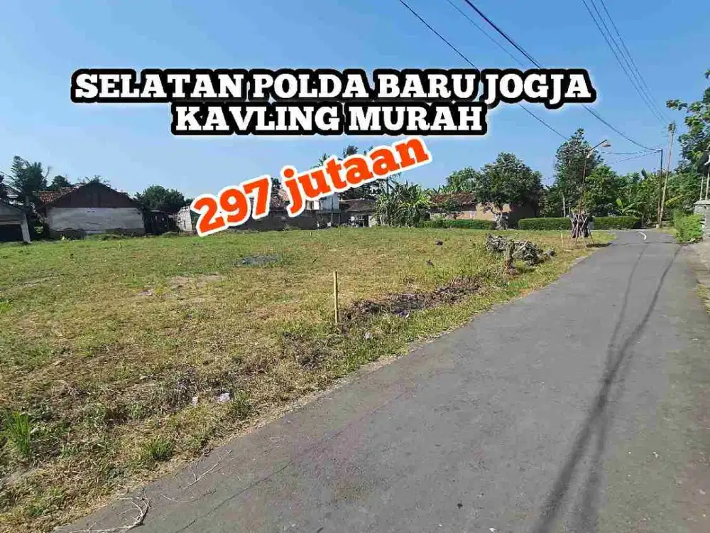 Tanah Murah Akses mudah hanya 15 menitan ke kota jogja bisa tempo 1 tahun
