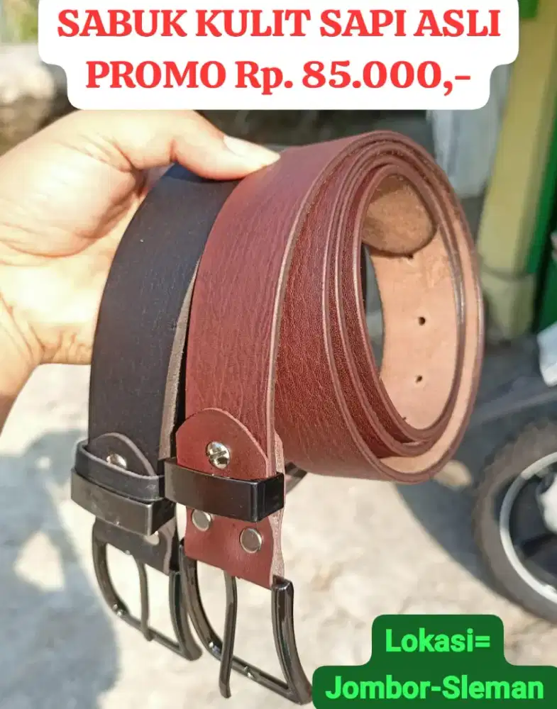 Sabuk Full Kulit Sapi Asli 100%