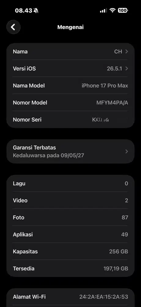 Iphone 17 Pro Max 256 Mulus No Minus