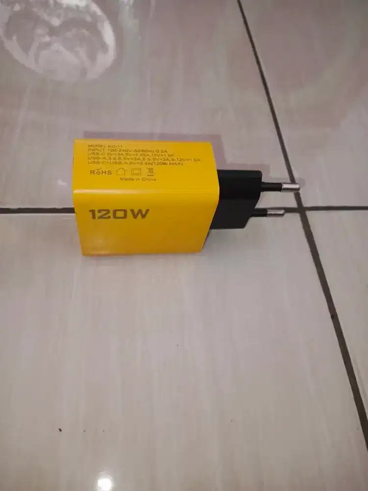 Kepala charger usb & type c dengan kabel iphone & android