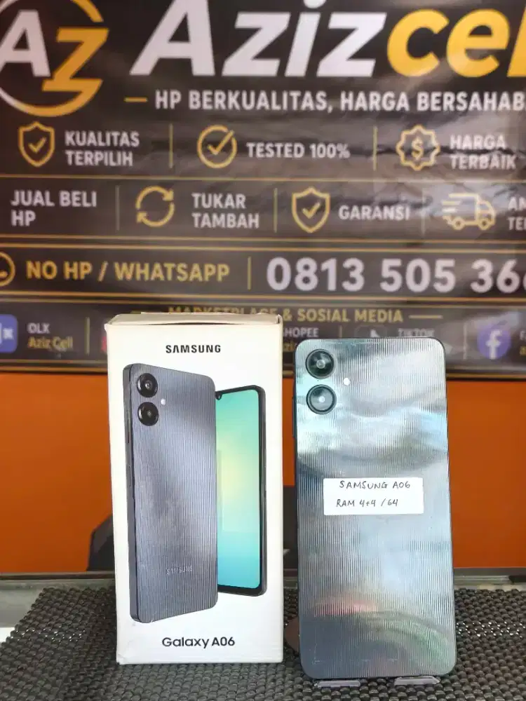 SAMSUNG A06 RAM 4+4/64