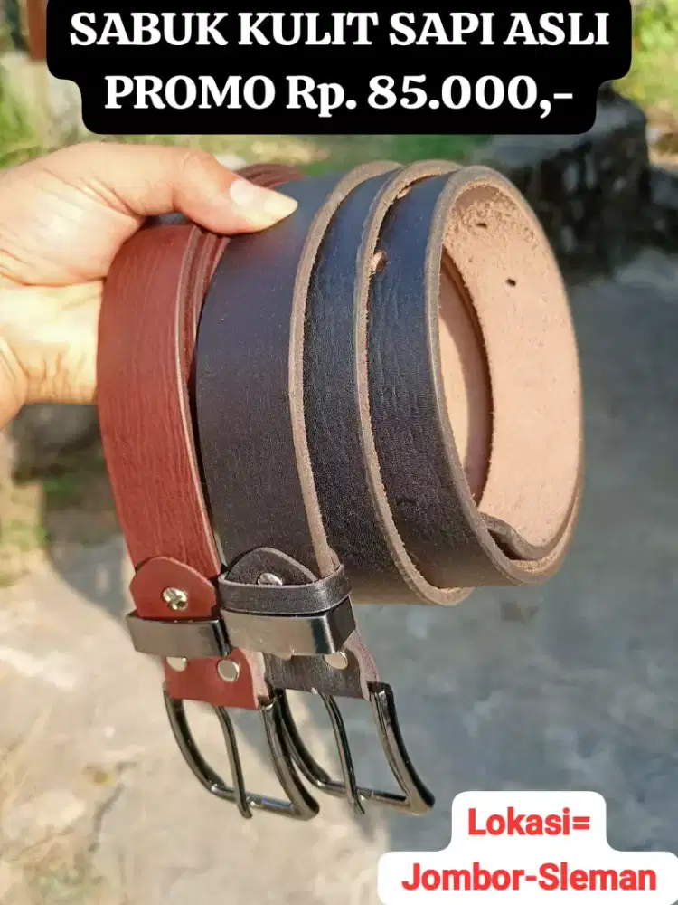 Sabuk Kulit Sapi Asli 100%