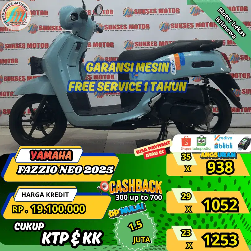 YAMAHA FAZZIO NEO 2025 PROMO PAMERANSUKSES SYRTKTP&KK(SUKSESMOTOR)