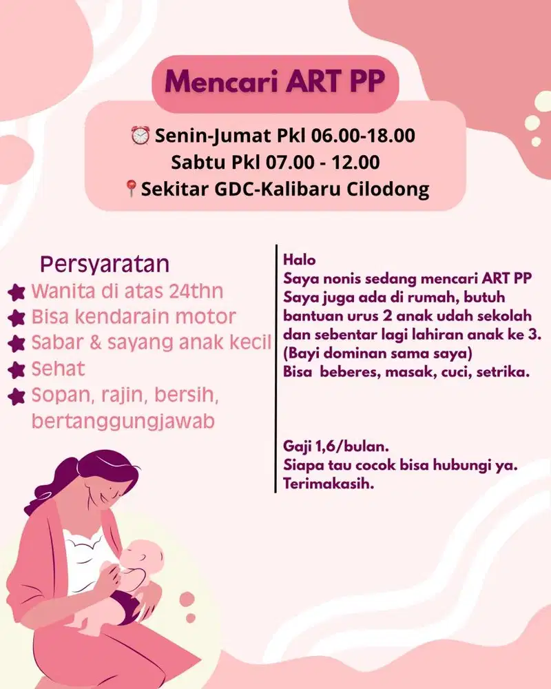 Mencari ART PP di Depok