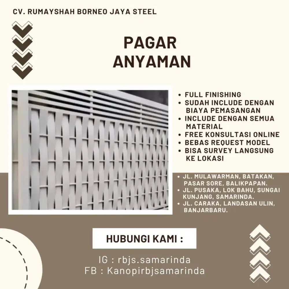 Pagar Model Anyaman