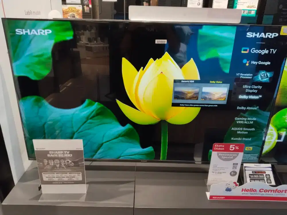 SHARP LED GOOGLE TV 4K 55