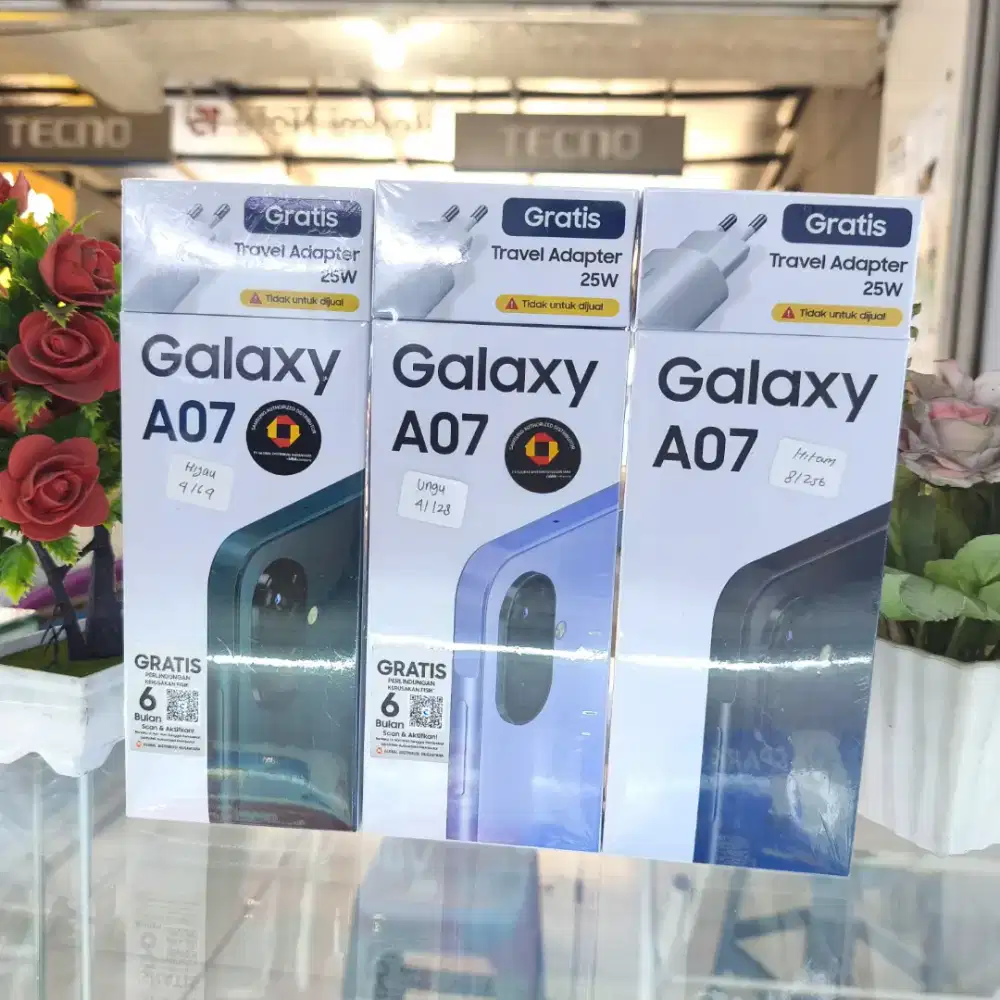 Samsung A07 series segelbox resmi