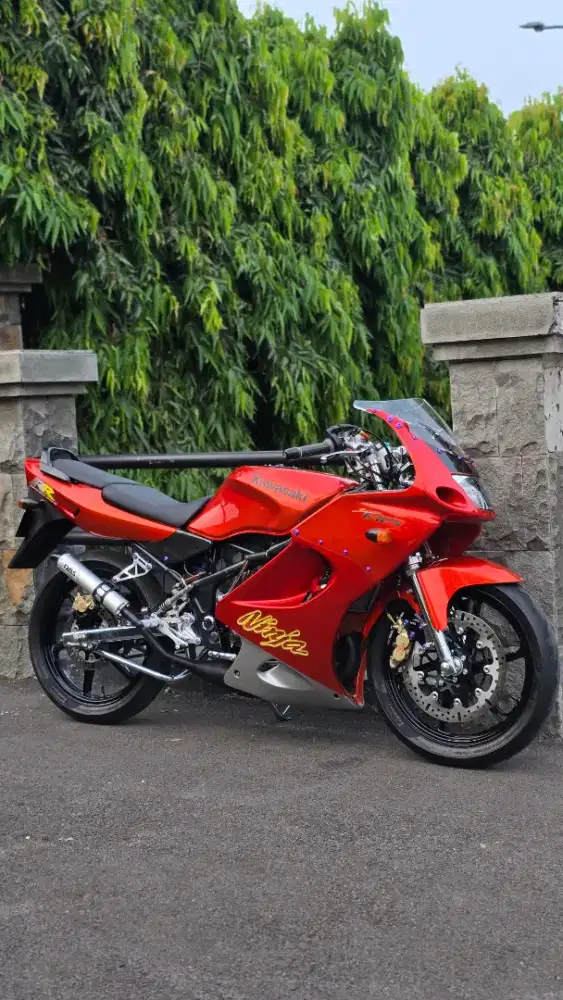 KAWASAKI NINJA RR ORANGE/ORANYE/OREN FULL SPEK SANGAT TERAWAT ISTIMEWA