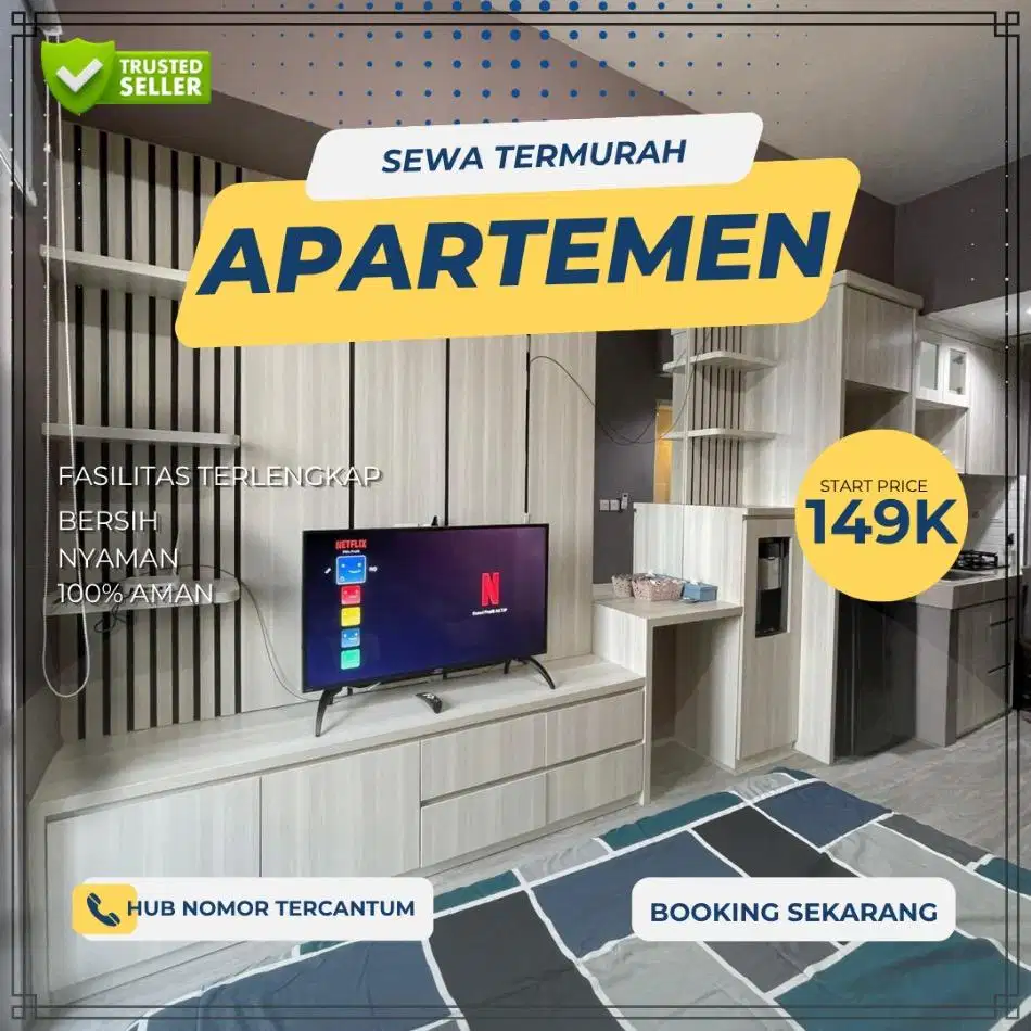 Sewa Apartemen Serpong Green View Harian/Transit Tangerang Termurah