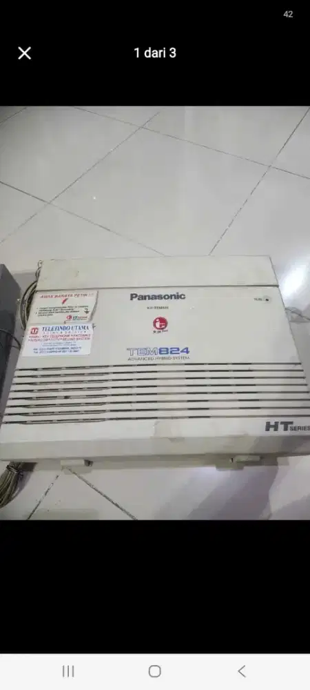 TELP KANTOR + PANEL merk panasonic LENGKAP